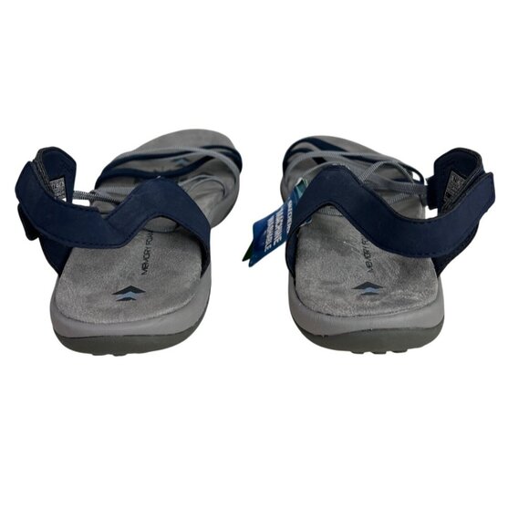 Skechers Reggae Slim Takes Two Strappy Sandals Navy Comfort Memory Foam US 10 - Picture 10 of 13